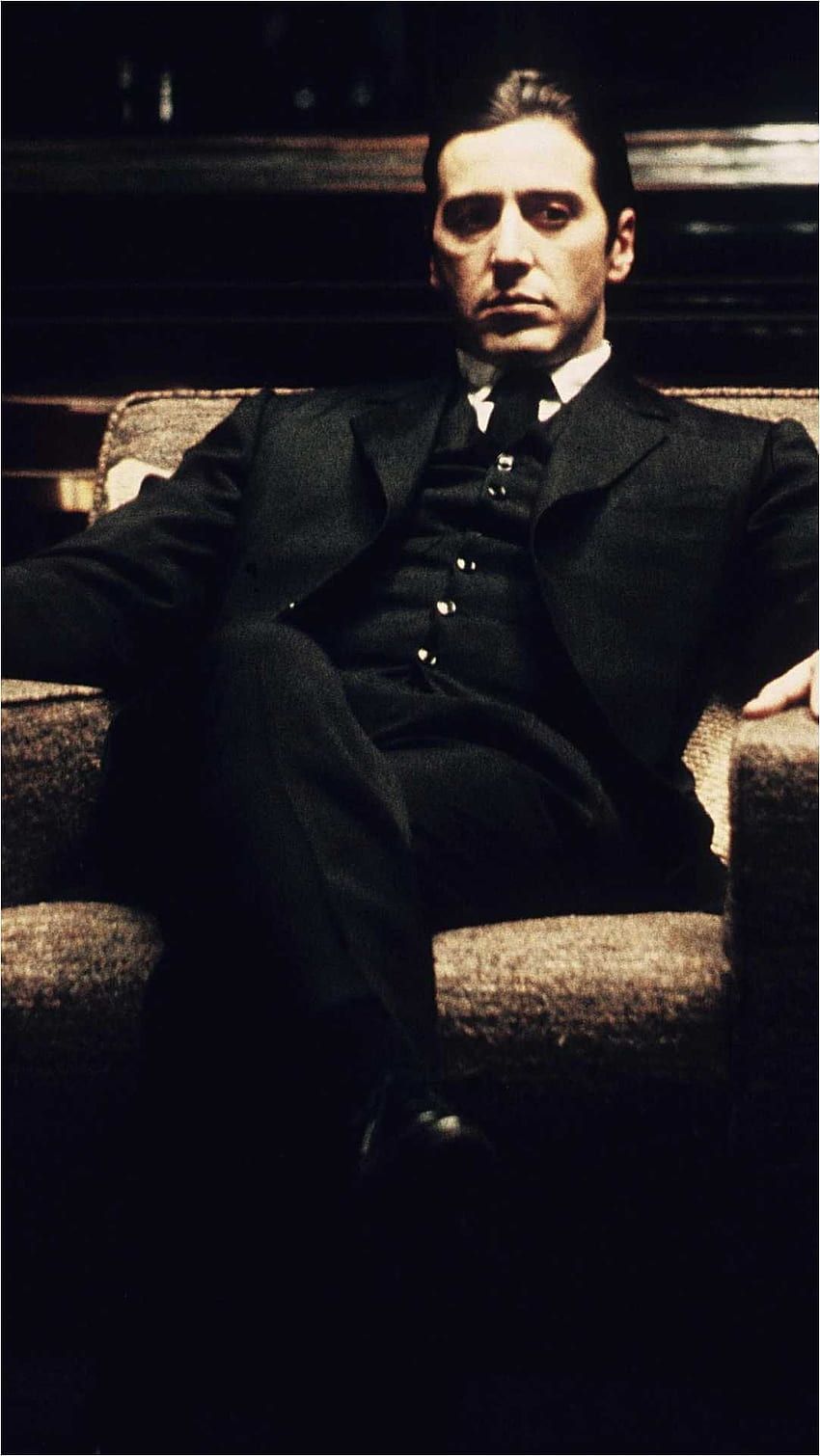 Michael Corleone, Al Pacino, Der Pate, Sessel, Dunkel, HD, Sperrbildschirm fürs iPhone
