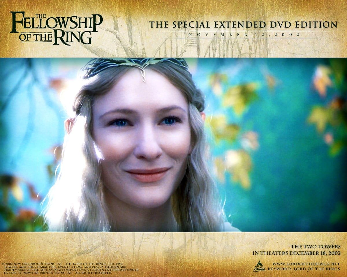 Galadriel, Cate Blanchett, Der Herr der Ringe: Die Gefährten, Extended Edition, Lächeln, Hintergrundbild