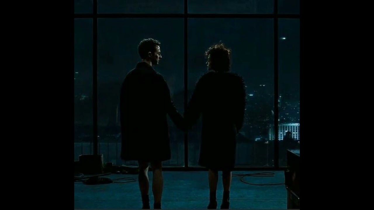 Fight Club, Der Erzähler, Marla Singer, Schlussszene, Silhouette, Nacht, HD-Hintergrundbild für PC