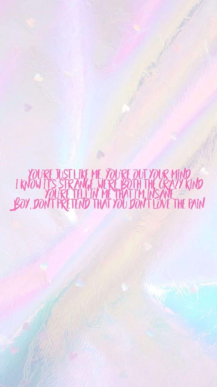 Fight Club, Zitat, Pastell, Holografisch, Rosa Schrift, Hintergrundbild für iPhone und Android