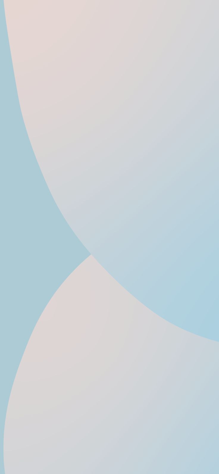 Abstrakte Formen, Hellblau, Pastellfarben, Minimalismus, Kurven, iPhone-18-Pro-Sperrbildschirm
