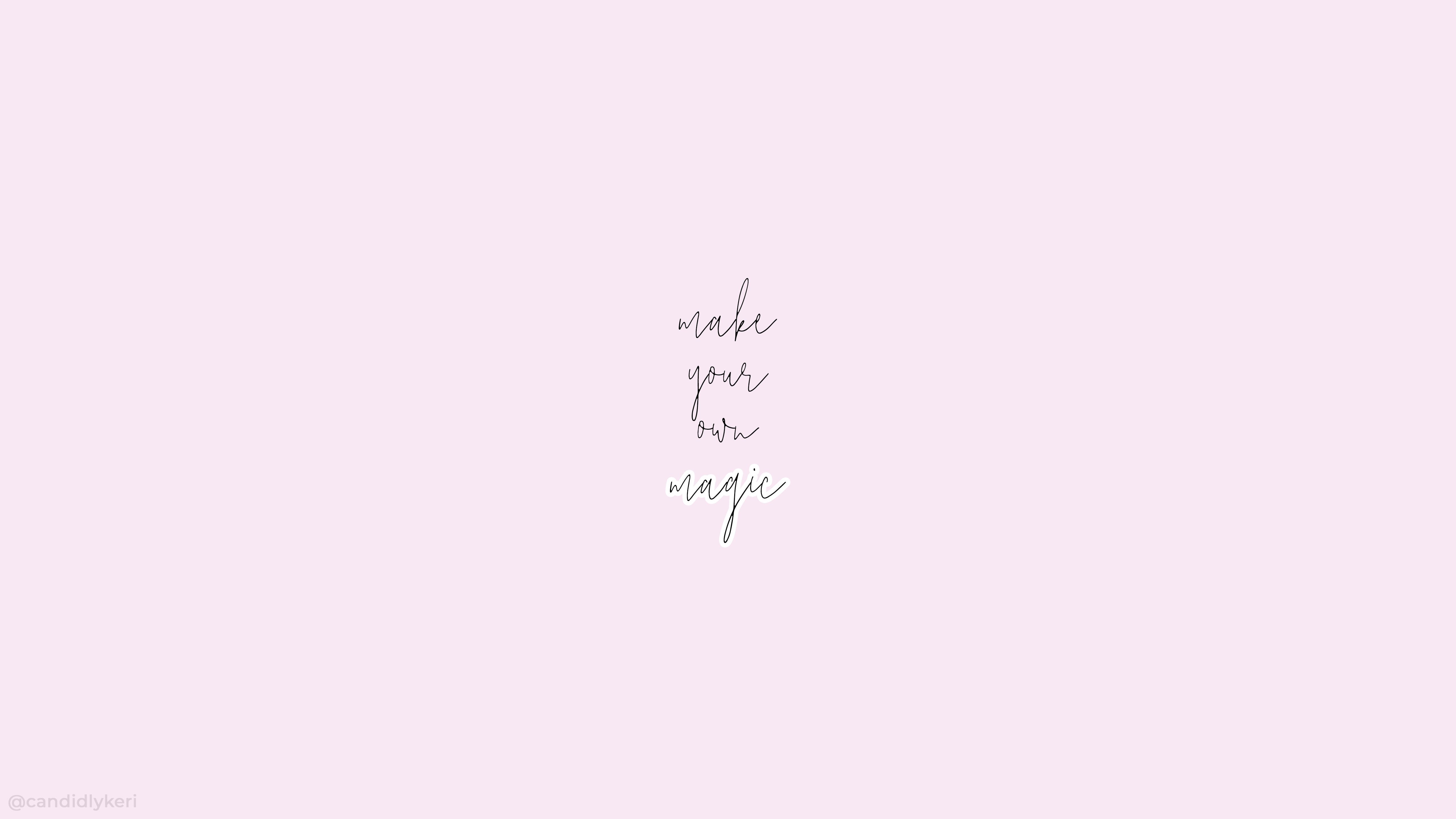 Spruch, Handschrift, Lavendel, Minimalismus, MacBook, Desktop-Hintergrund