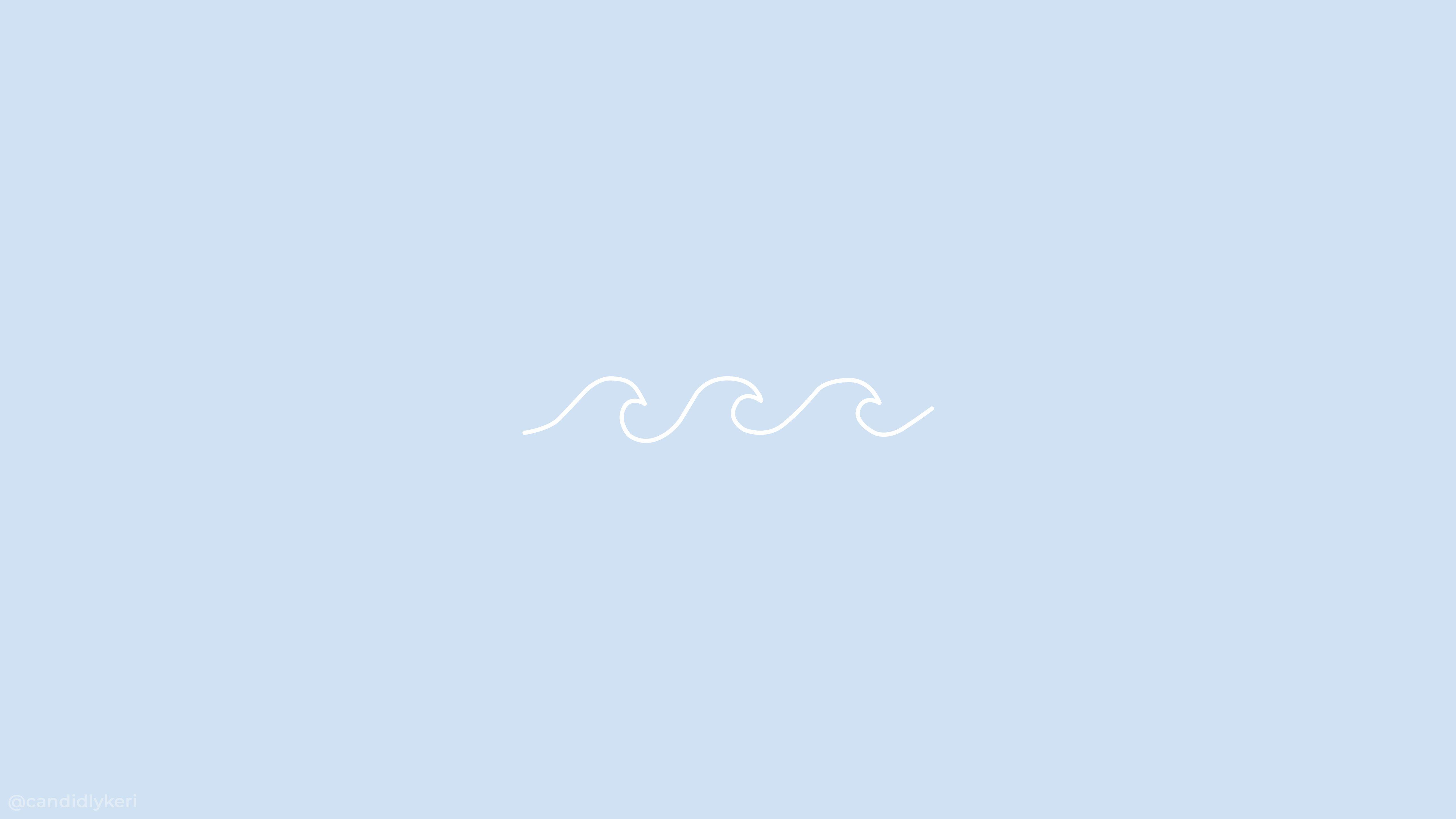 Wellenlinie, Hellblau, Minimalismus, Pastellfarben, MacBook, Desktop-Hintergrund