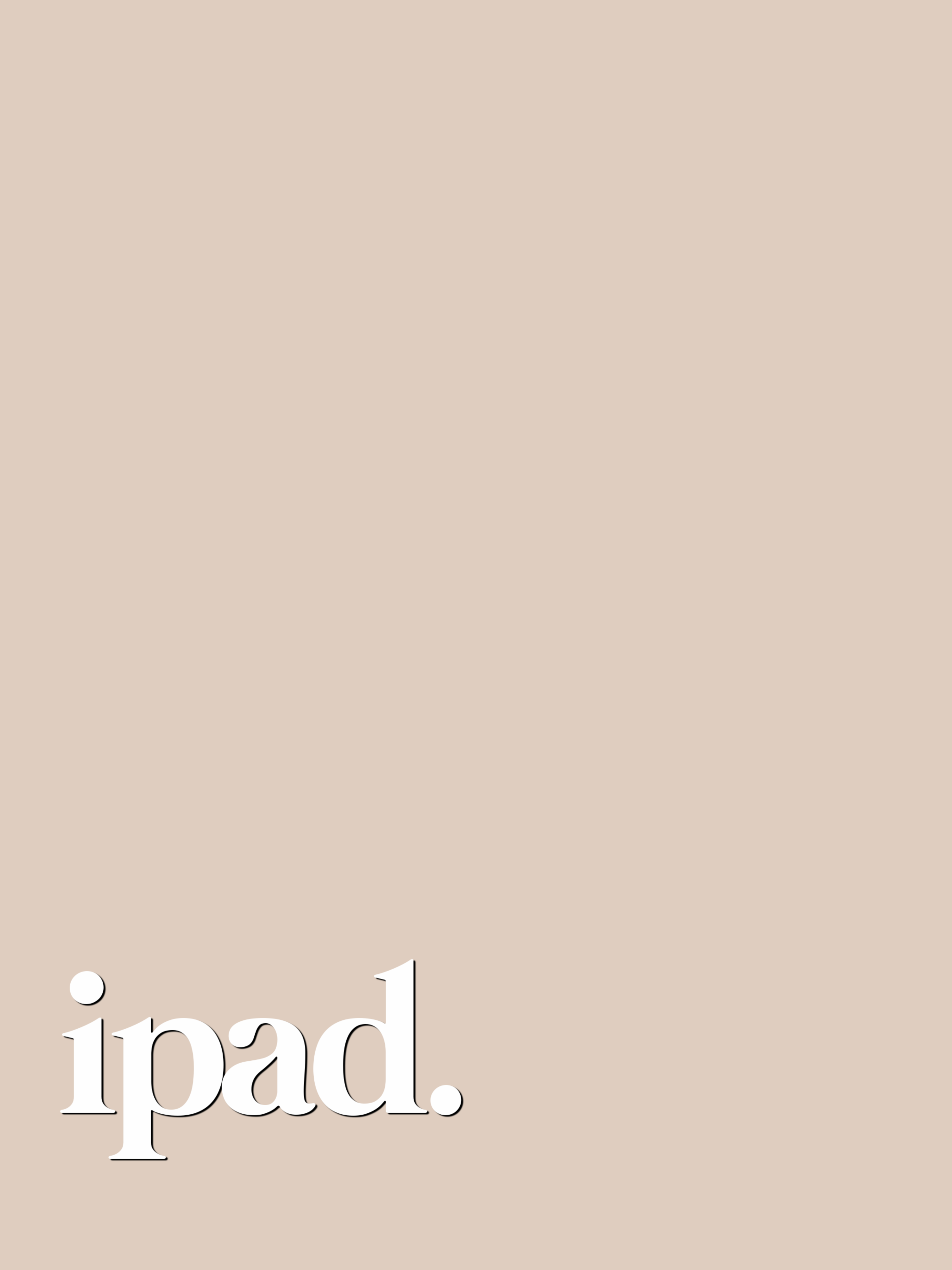 iPad, Schriftzug, Minimalistisch, Beige Hintergrund, iPad-Pro-Sperrbildschirm
