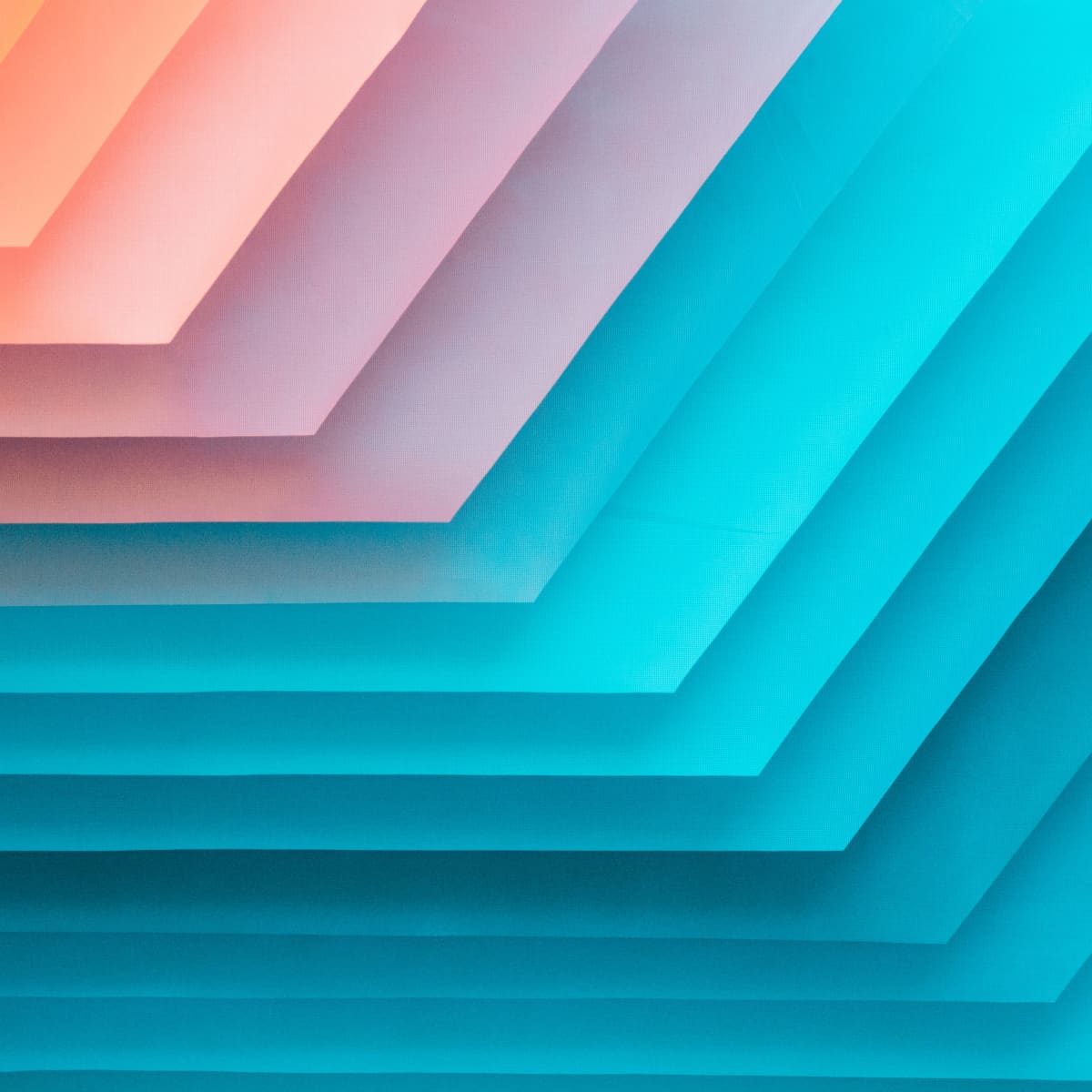 Abstrakt, Papierschichten, Türkis, Rosa, Geometrisch, MacBook, Hintergrundbild