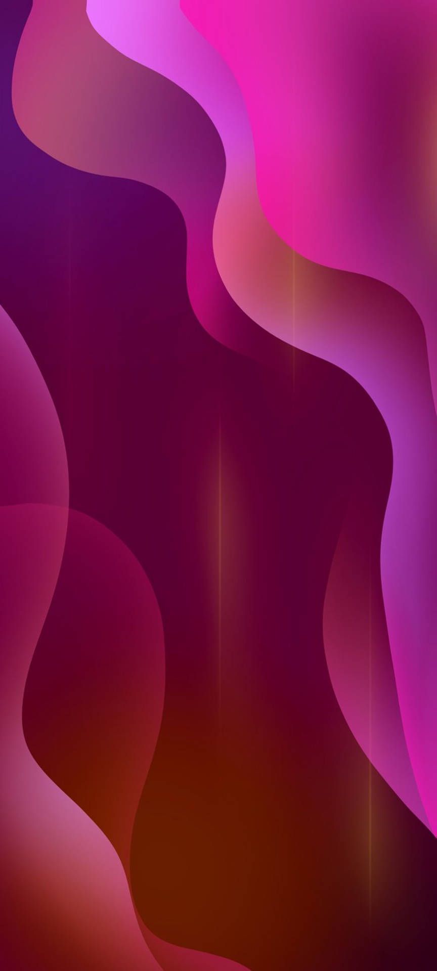 Abstrakt, Wellenformen, Magenta, Farbverlauf, Fließende Formen, Galaxy-S23-Wallpaper