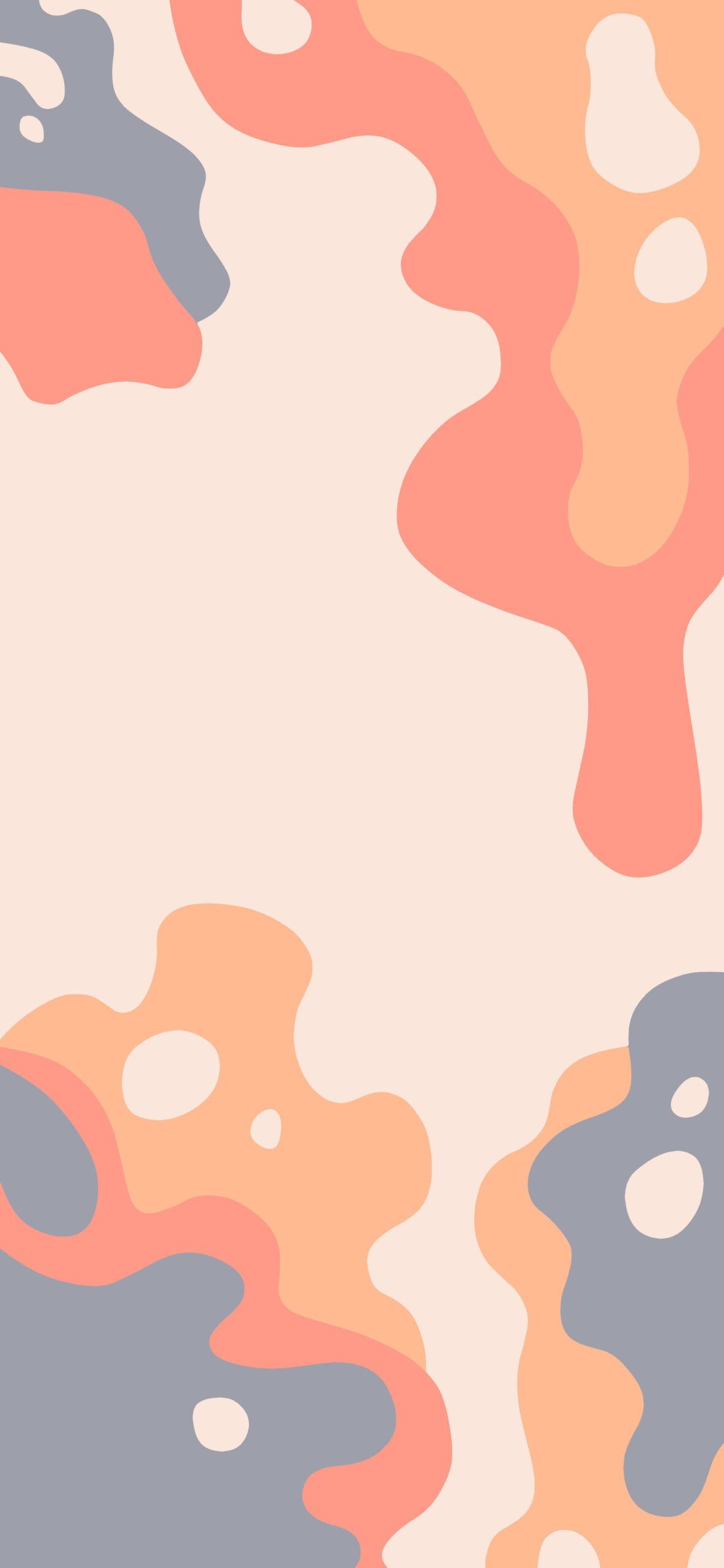 Abstrakte Formen, Pfirsichfarben, Grau, Muster, Minimalistisch, Full HD, Handy-Hintergrund