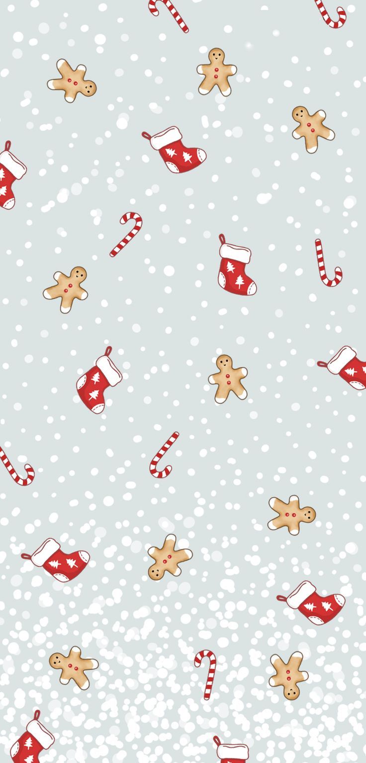 Muster, Fäustlinge, Lebkuchenmänner, Zuckerstangen, Hochformat, Hintergrundbild fürs Handy