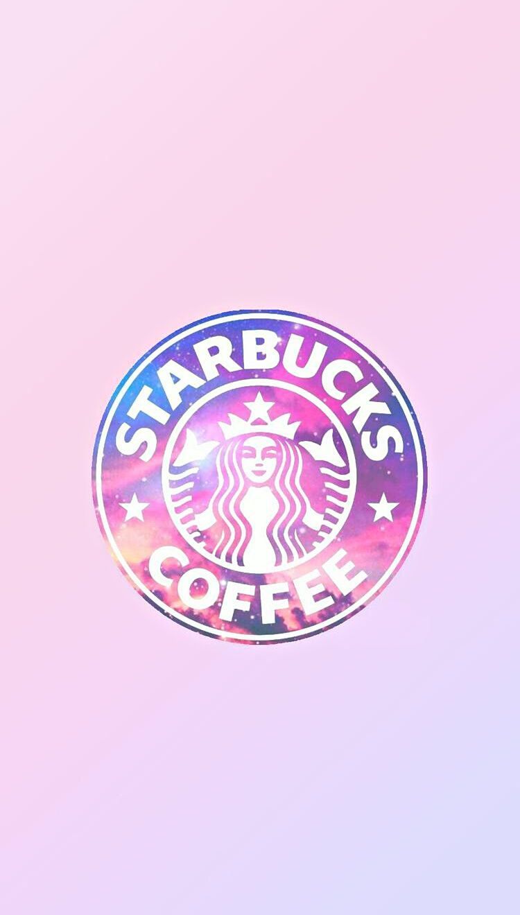 Starbucks, Logo, Holografisch, Pastell, Rosa, HD, Sperrbildschirm fürs iPhone