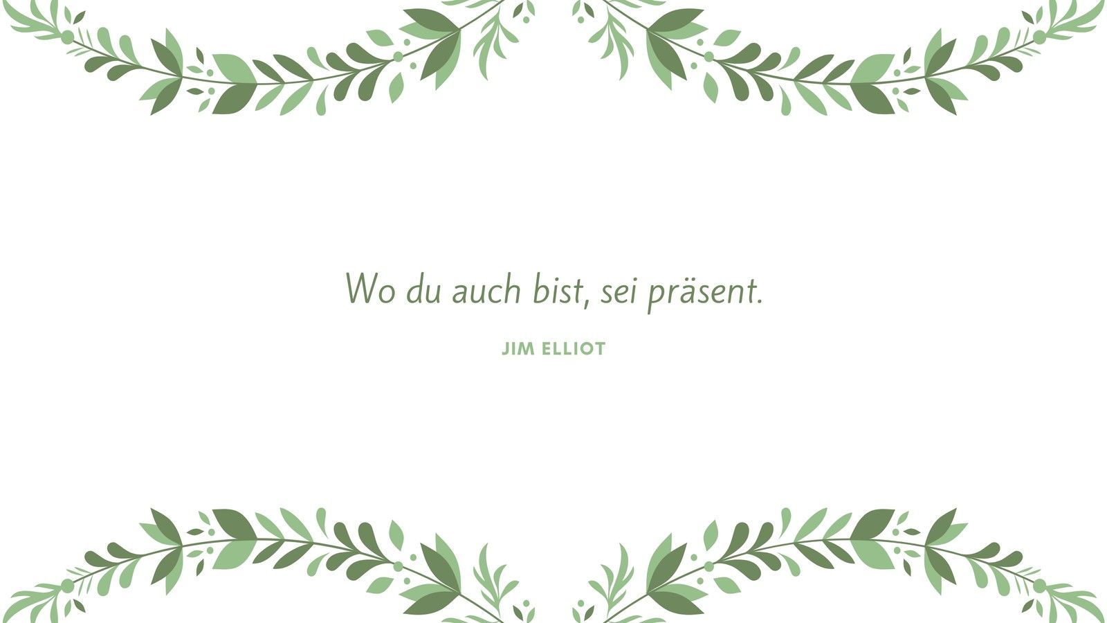 Zitat, Jim Elliot, Blätterranken, Weißer Hintergrund, Minimalistisch, HD Wallpaper