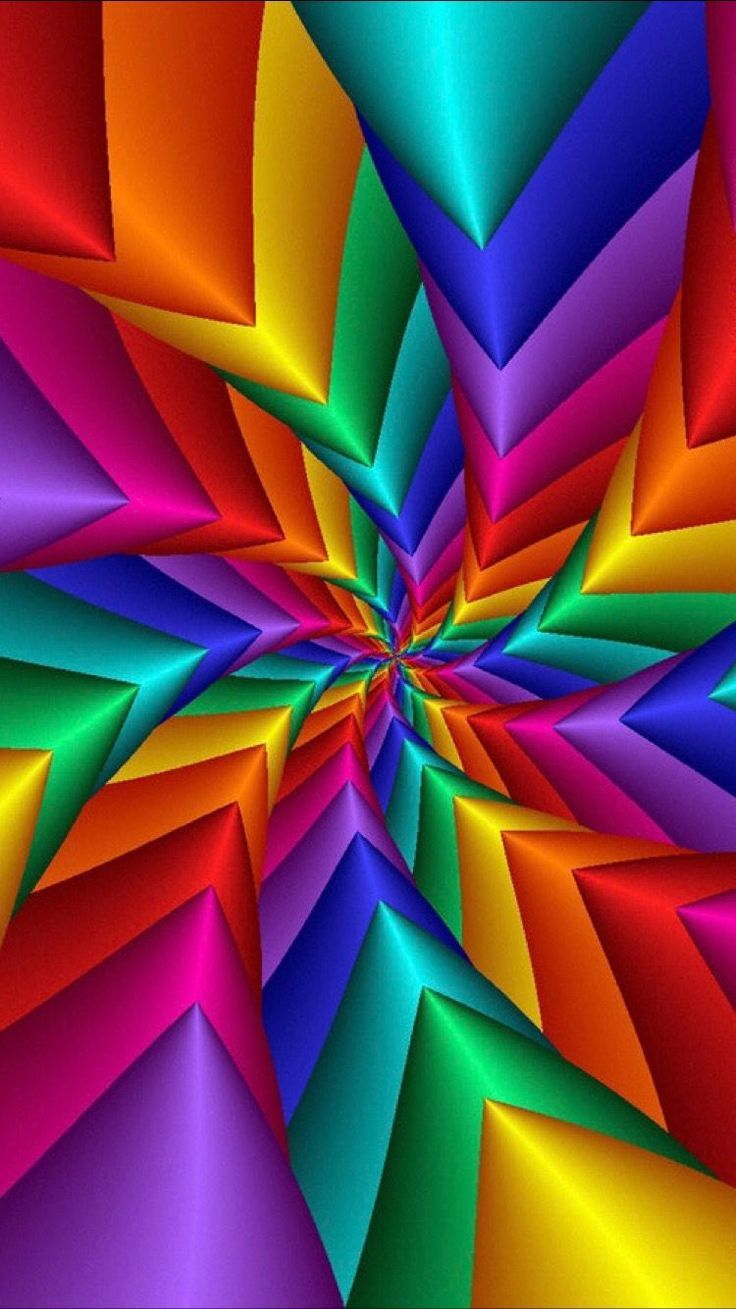 Regenbogenfarben, Geometrisch, Facetten, Kaleidoskop, Bunt, HD, iPhone-Hintergrundbild