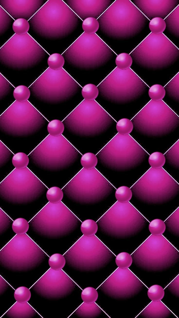 Polstermuster, Magenta, Kugeln, 3D, Muster, HD, Sperrbildschirm fürs iPhone