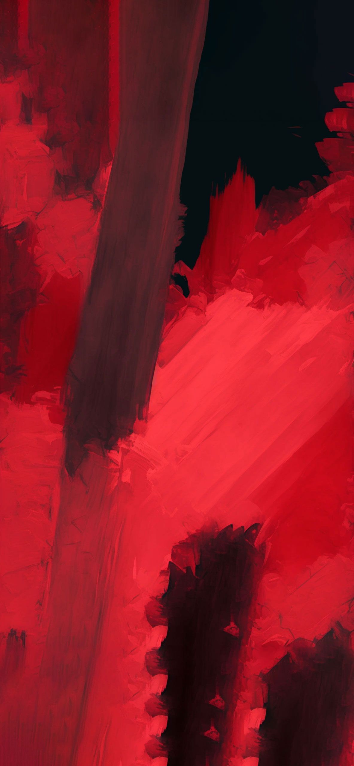 Pinselstriche, Rot, Schwarz, Textur, Hochformat, Hintergrundbild fürs Smartphone