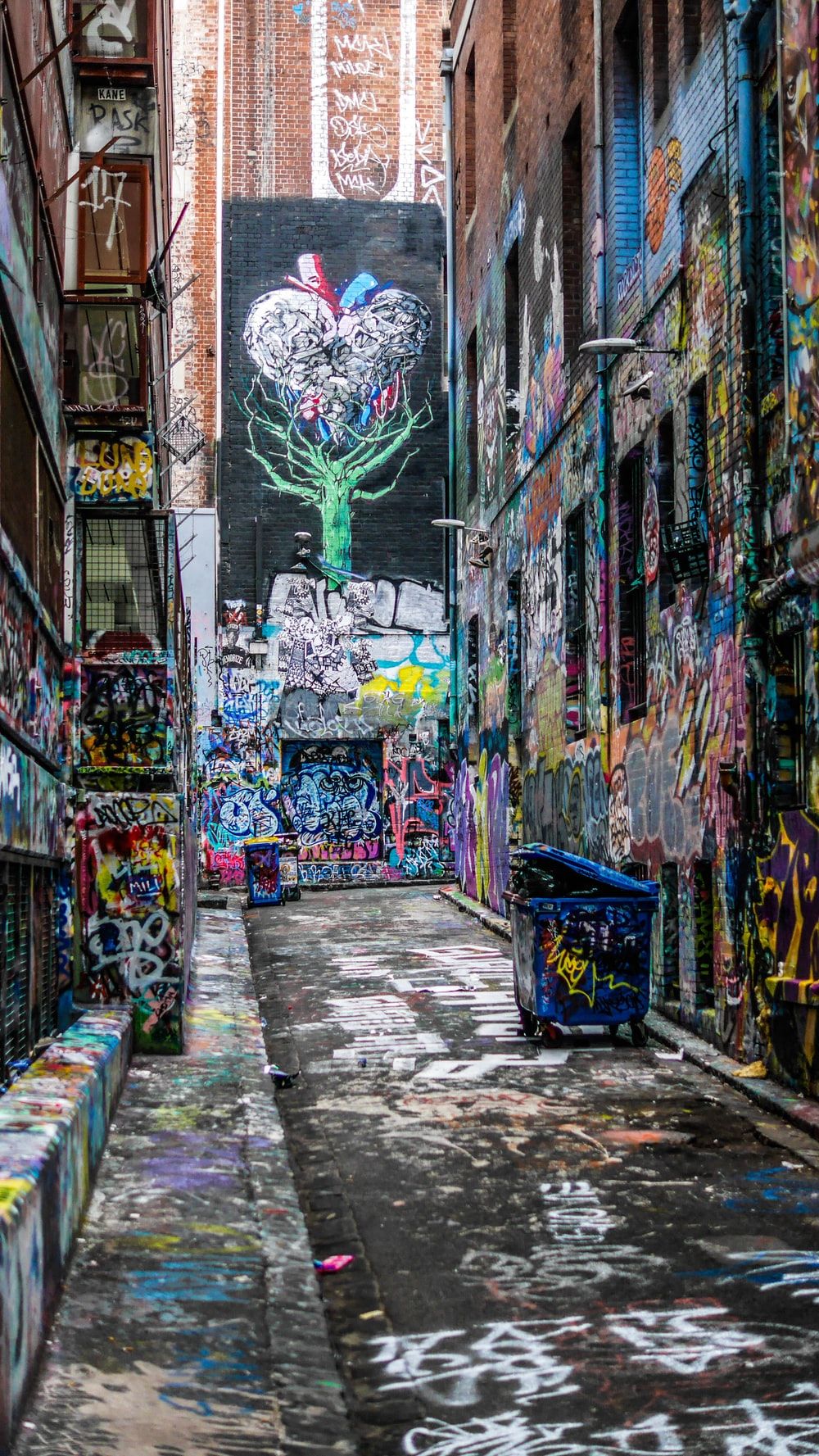 Hosier Lane, Melbourne, Gasse, Bemalte Wände, Streetart, HD, Handy-Hintergrund