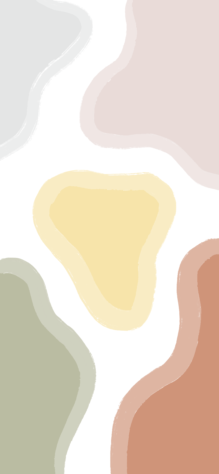 Organische Formen, Pastellfarben, Minimalismus, Weiß, HD, Handy-Hintergrund im Hochformat