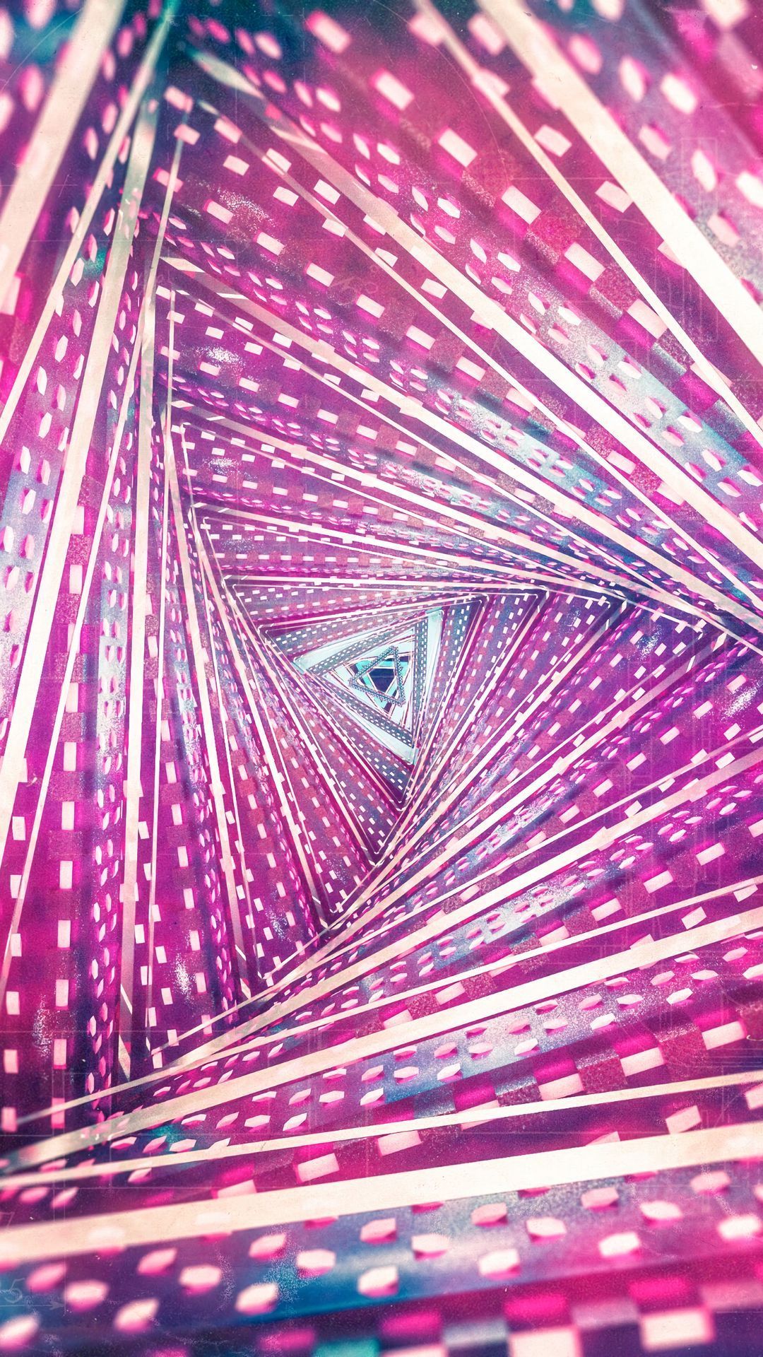 Tunnel, Spirale, Magenta, Geometrisch, Optische Täuschung, Android-Hintergrundbild