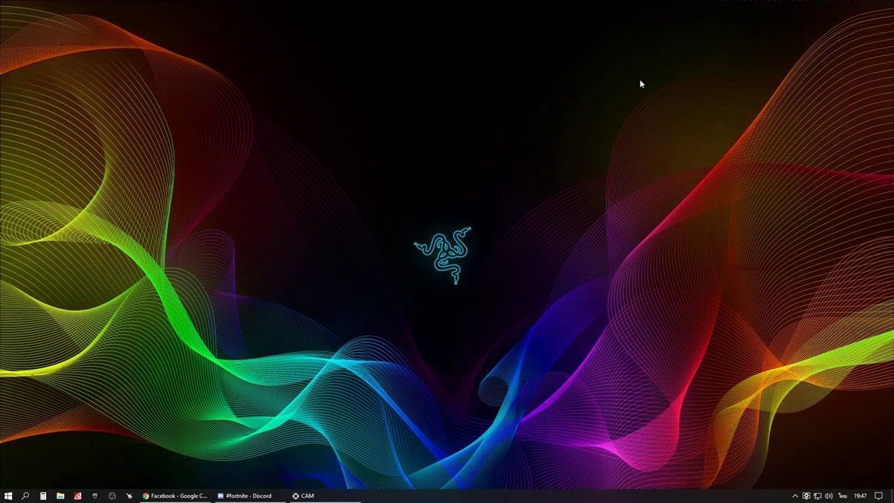 Razer, Razer-Logo, Regenbogenwellen, Schwarzer Hintergrund, Gaming, HD Wallpaper