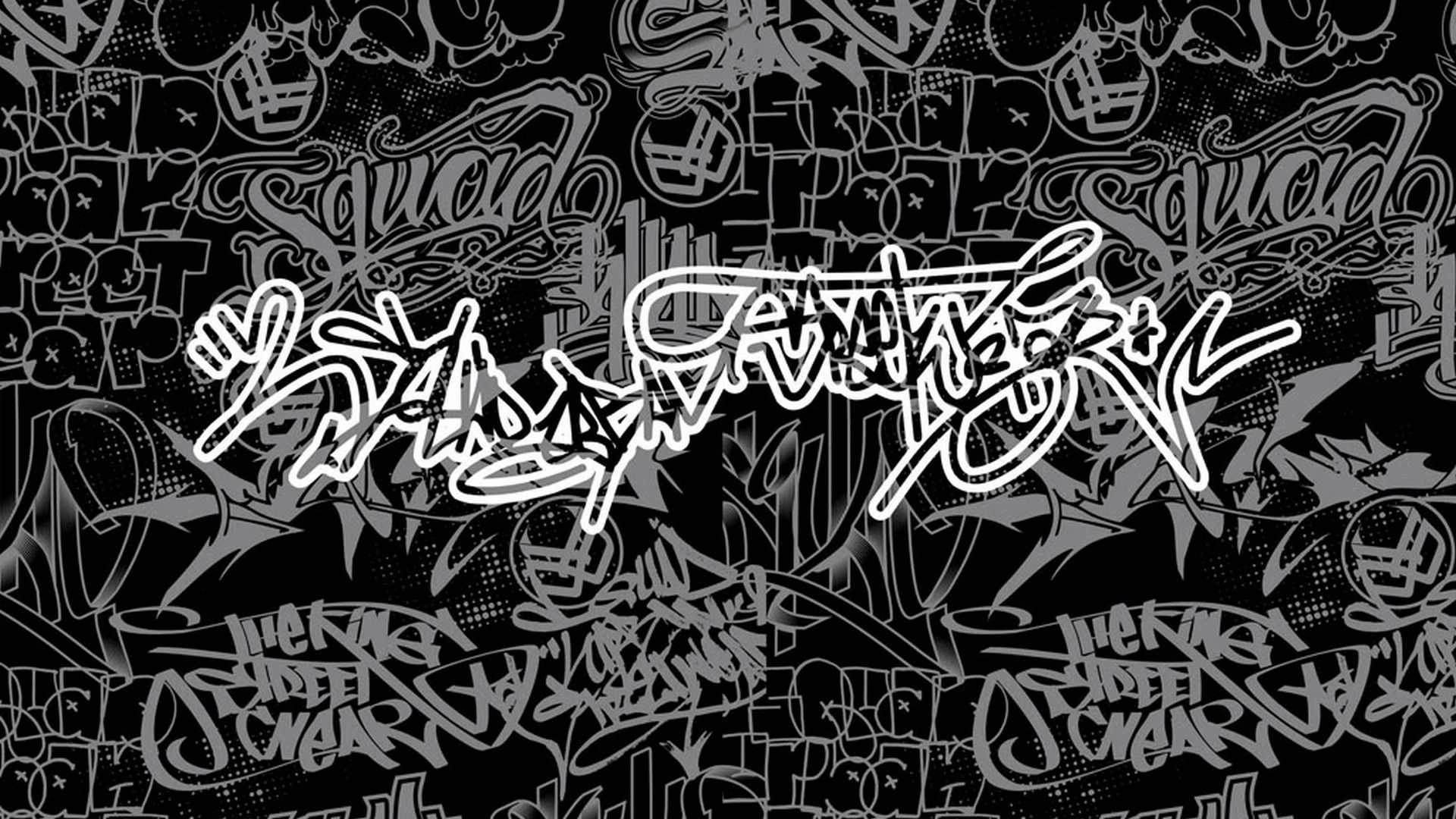 Schwarz-Weiß, Tags, Schriftzug, Dunkler Hintergrund, Kalligrafie, Full HD Wallpaper