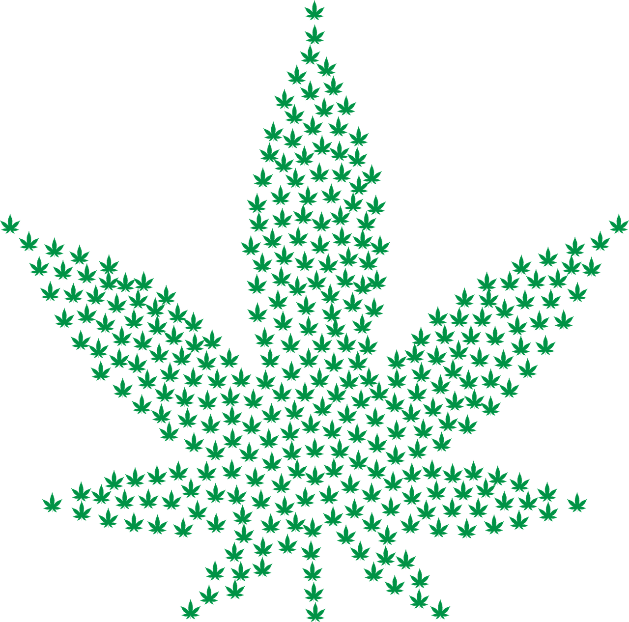 Hanfblatt, Cannabis, Grün, Sterne, Schwarzer Hintergrund, HD Wallpaper