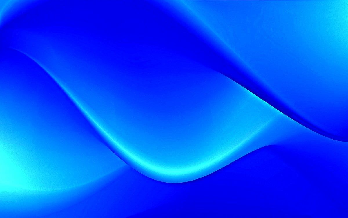 Abstrakte Wellen, Kurven, Royalblau, Verlauf, Glatt, Hintergrund