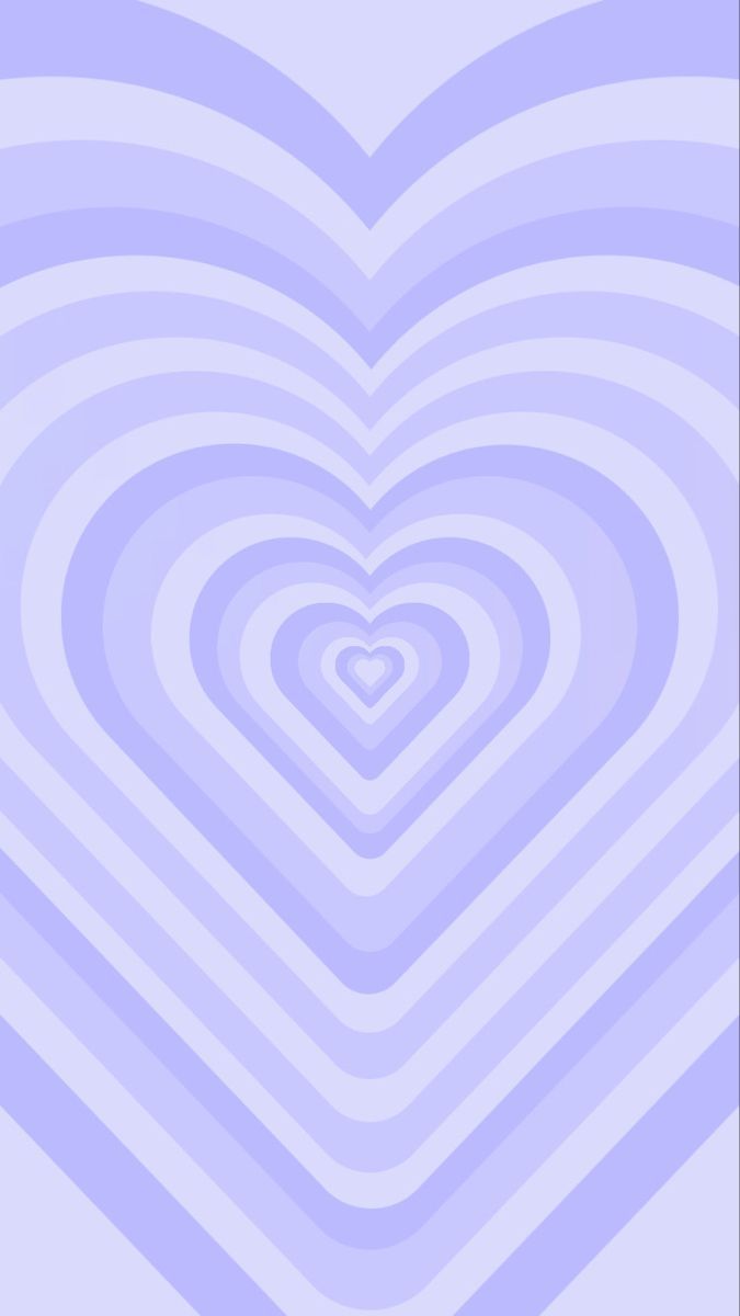 Konzentrische Herzen, Lavendel, Dezent, Hintergrundbild für iPhone und Android