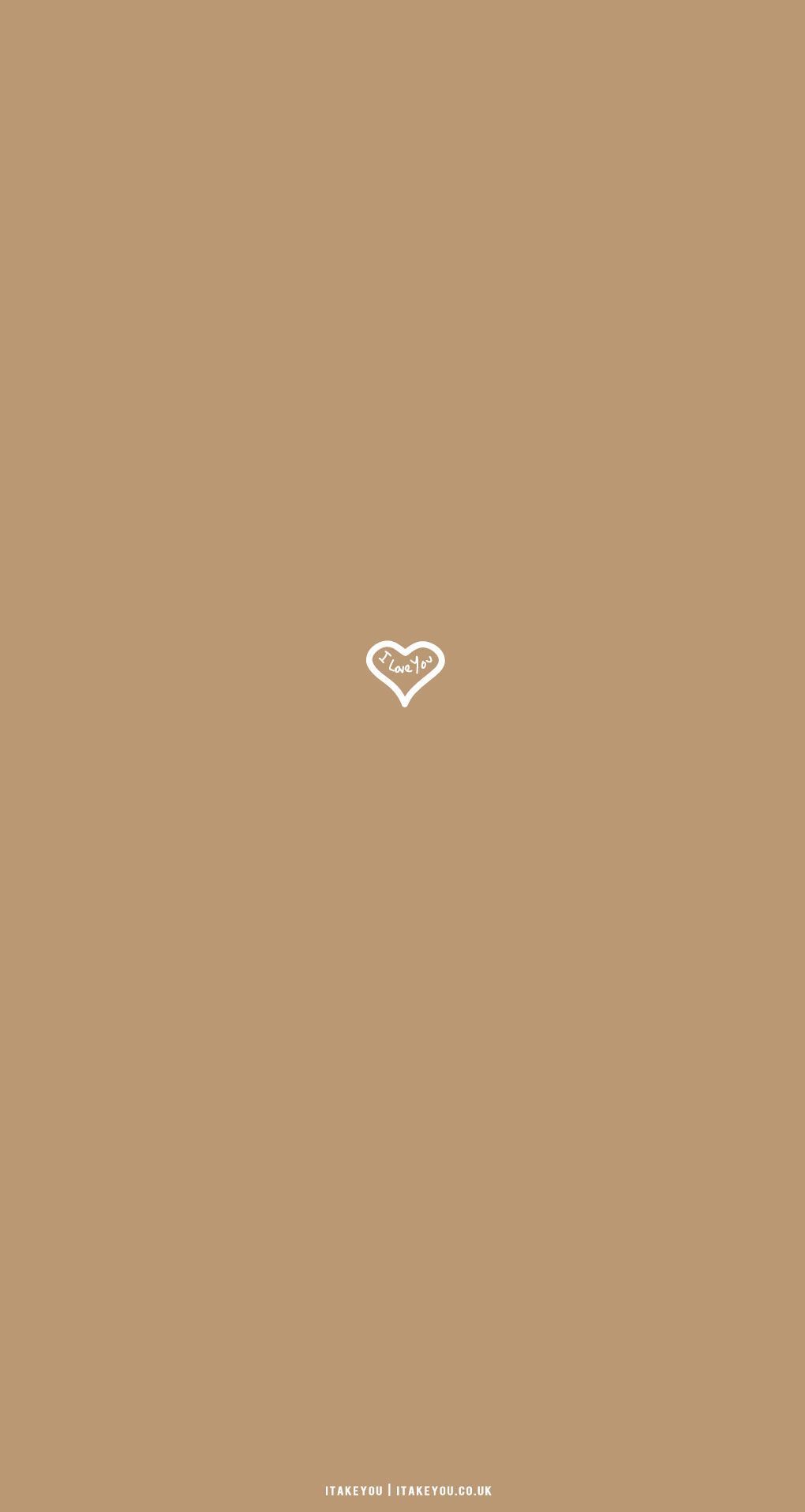 Herz, Braun, Minimalistisch, Schlicht, Einfarbig, HD, Hintergrundbild fürs Handy