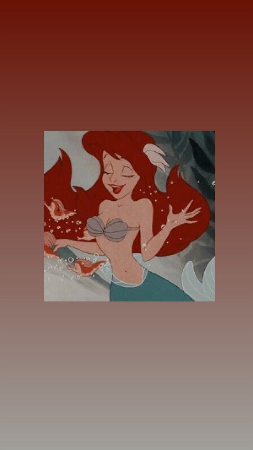 Arielle, die Meerjungfrau, Arielle, Disney, Rote Haare, Bilderrahmen, HD, Handy-Hintergrundbild