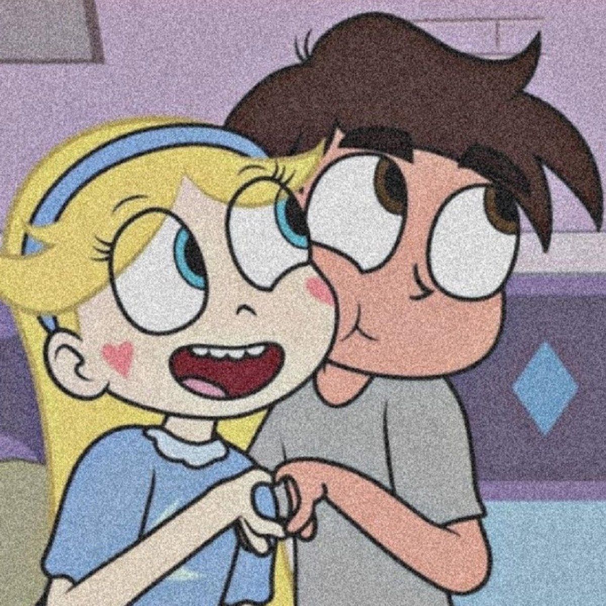 Star Butterfly, Marco Diaz, Star gegen die Mächte des Bösen, Disney, Cartoon, Herzhände, iPad-Hintergrundbild