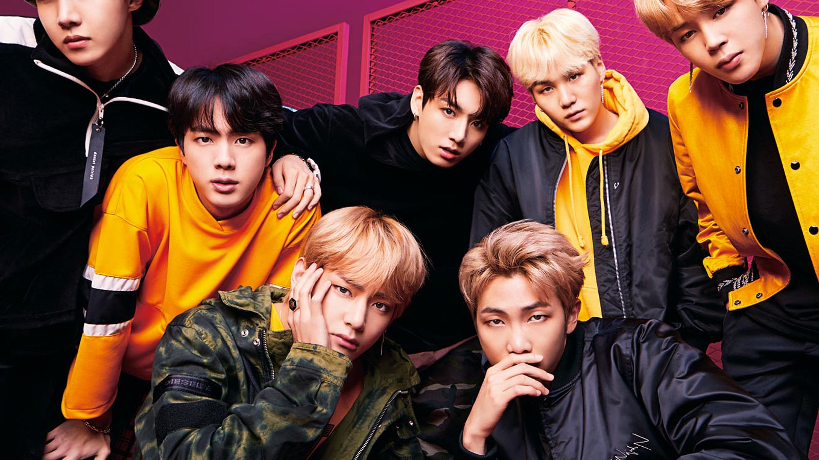 BTS, Jin, Jungkook, Suga, Jimin, V, RM, K-Pop, Gruppenfoto, HD, PC-Hintergrundbild