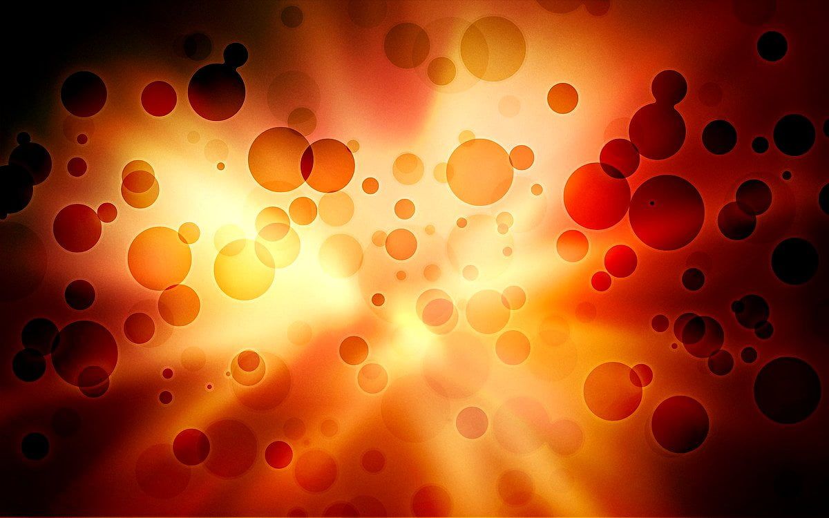 Bokeh, Explosion, Orange, Lichtkreise, Abstrakt, Hintergrund