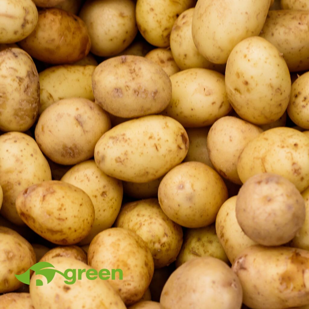 Kartoffeln, Speisekartoffeln, Haufen, Gemüse, Nahaufnahme, Hintergrundbild fürs Tablet