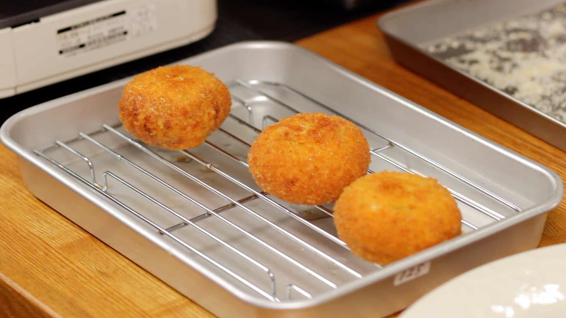 Kroketten, Abtropfgitter, Frittiert, Küche, Goldbraun, Full HD, Desktop-Hintergrund für Windows