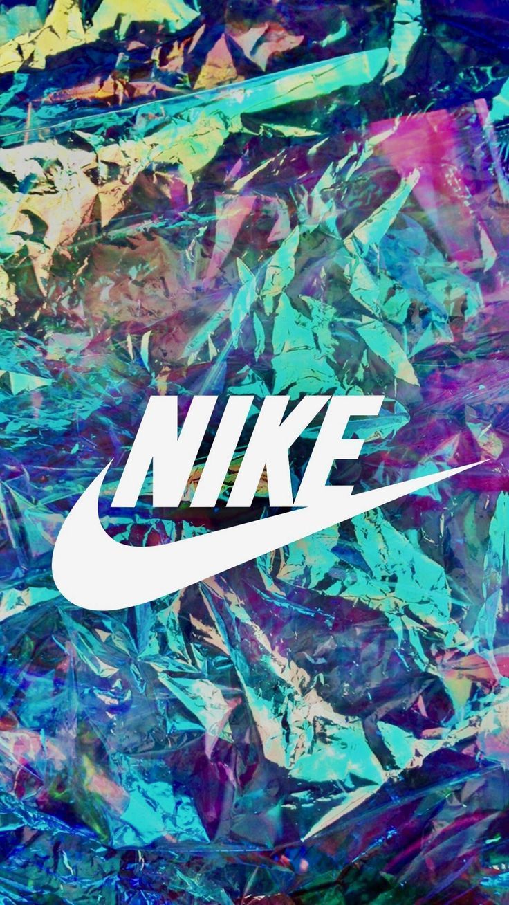 Nike, Nike-Logo, Holografisch, Bunt, Abstrakt, HD, Hintergrundbild fürs Handy