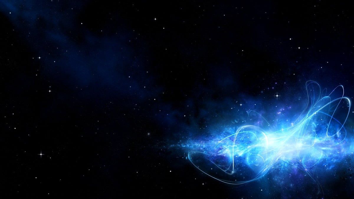 Weltraum, Galaxie, Sterne, Blaues Licht, Dunkel, Hintergrundbild