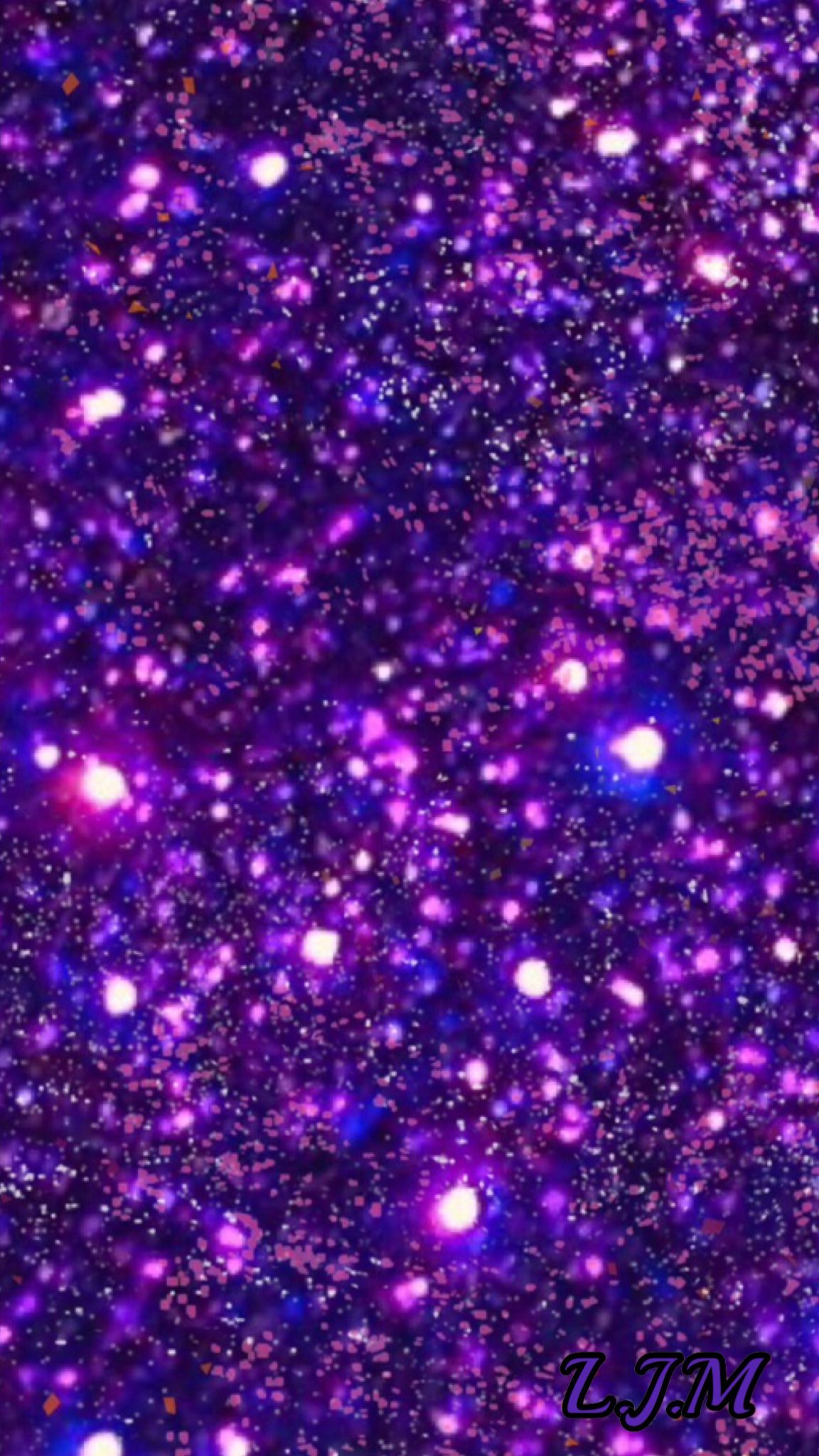 Lila Glitzer, Pailletten, Funkeln, Dunkelviolett, Full HD, Sperrbildschirm fürs iPhone