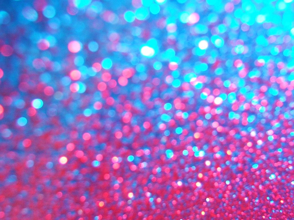 Bokeh, Türkis und Pink, Glitzer, Lichtpunkte, Hintergrundbild für iPad und Tablet