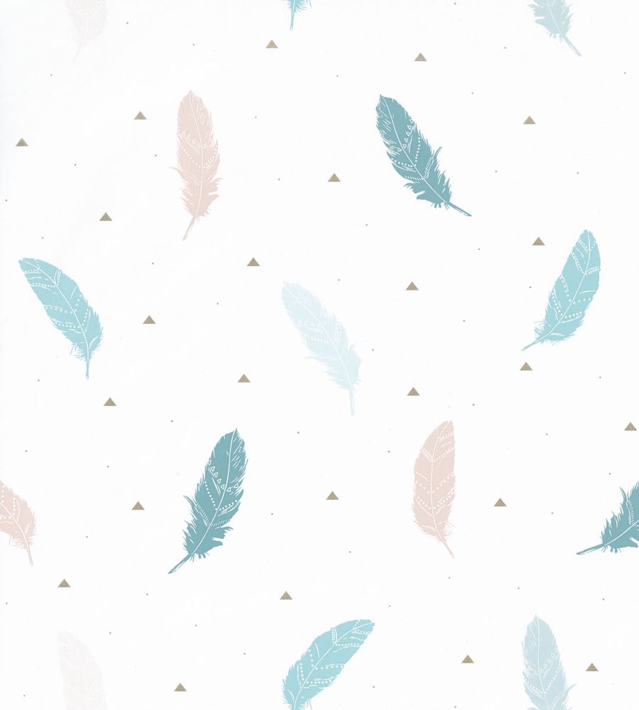 Federn, Pastell, Muster, Weißer Hintergrund, Minimalistisch, Wallpaper
