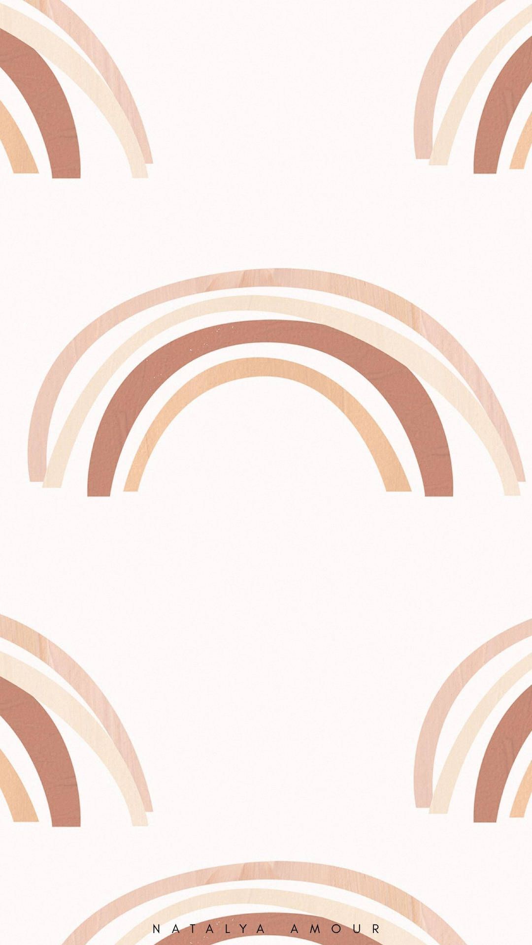 Regenbogen, Muster, Pastell, Erdtöne, Minimalistisch, Hochformat, Hintergrundbild fürs Smartphone