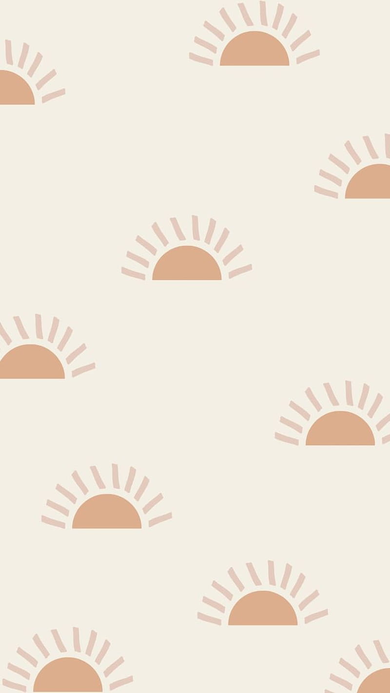 Sonnen, Muster, Beige, Minimalismus, Erdtöne, HD, Hintergrundbild fürs Handy