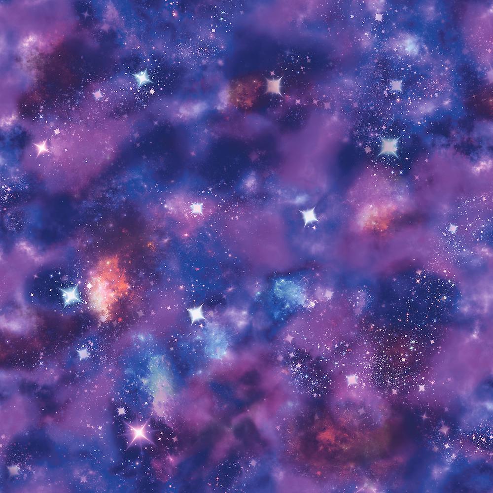 Galaxie, Lila Nebel, Sterne, Kosmisch, Hintergrundbild für iPad und Tablet