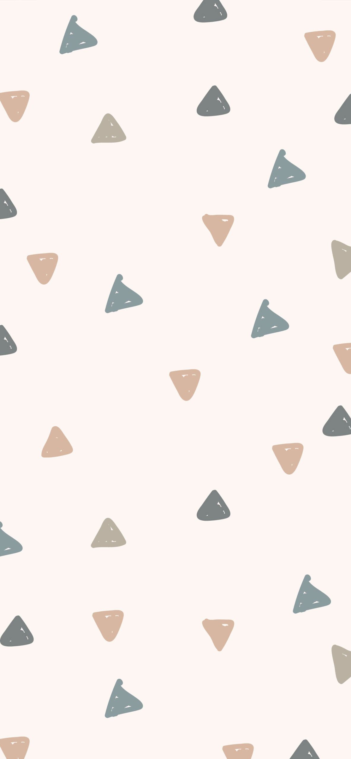 Dreiecke, Konfetti, Muster, Pastell, Minimalistisch, Full HD, Hintergrundbild fürs Handy
