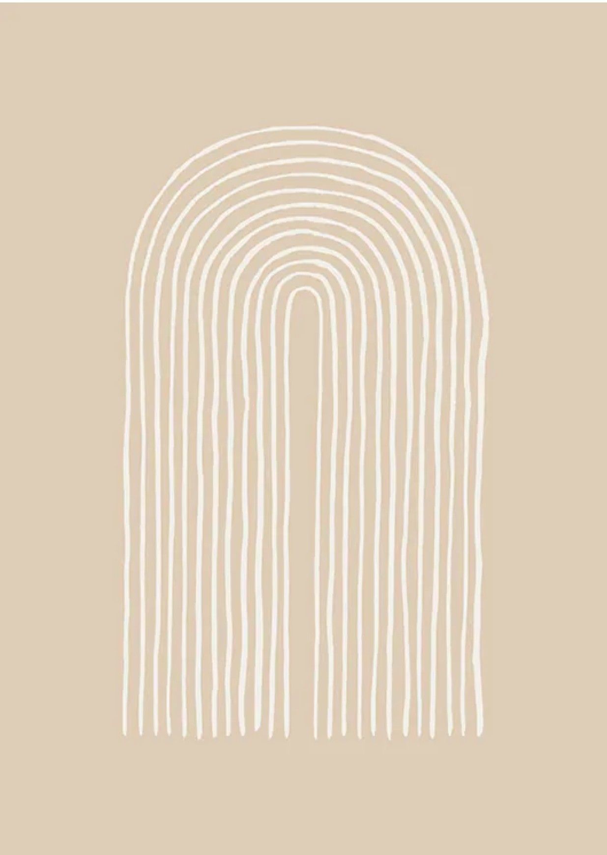 Regenbogen, Line Art, Beige, Minimalismus, Erdtöne, Full HD, Hintergrundbild fürs Tablet