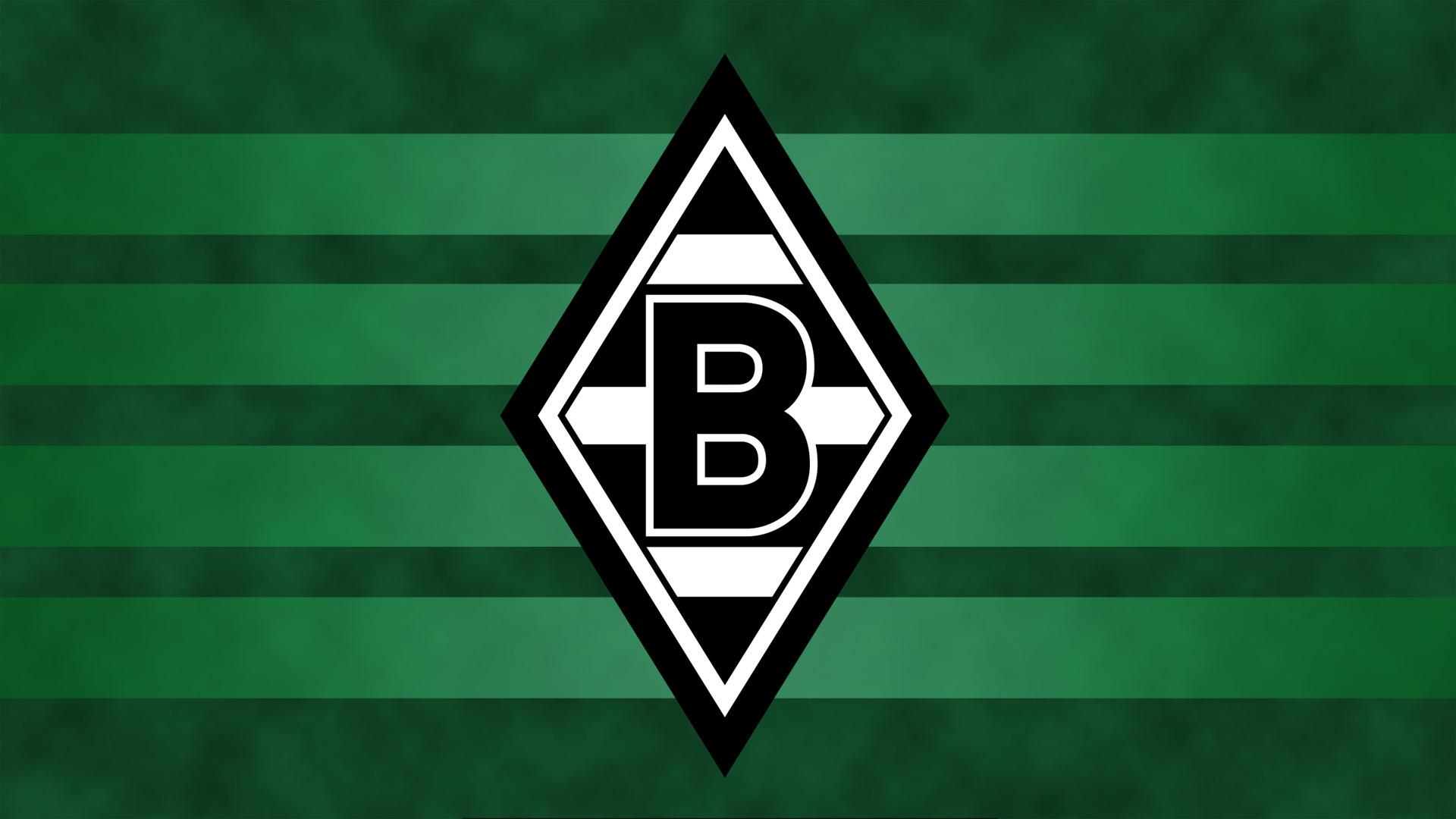 Borussia Mönchengladbach, Raute, Wappen, Grüne Streifen, Full HD, Laptop-Hintergrundbild