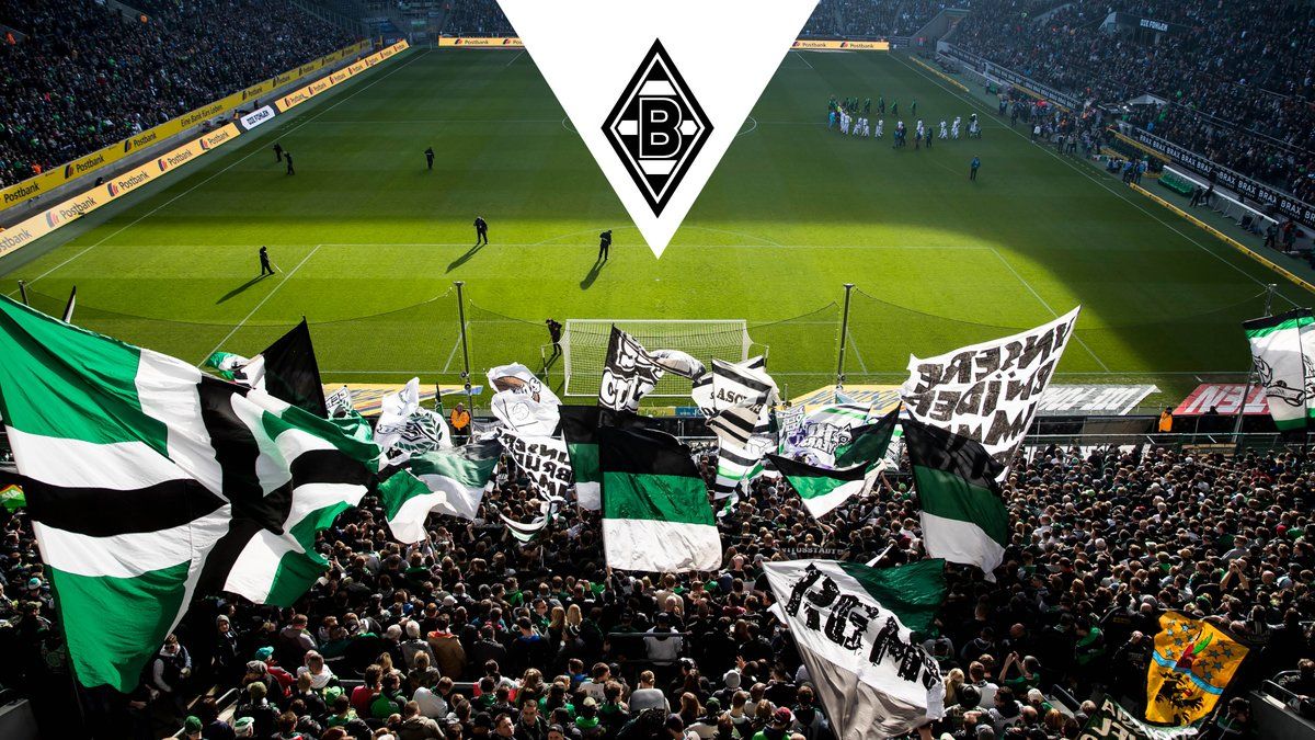Borussia Mönchengladbach, Fans, Fahnen, Stadion, Logo, Hintergrund