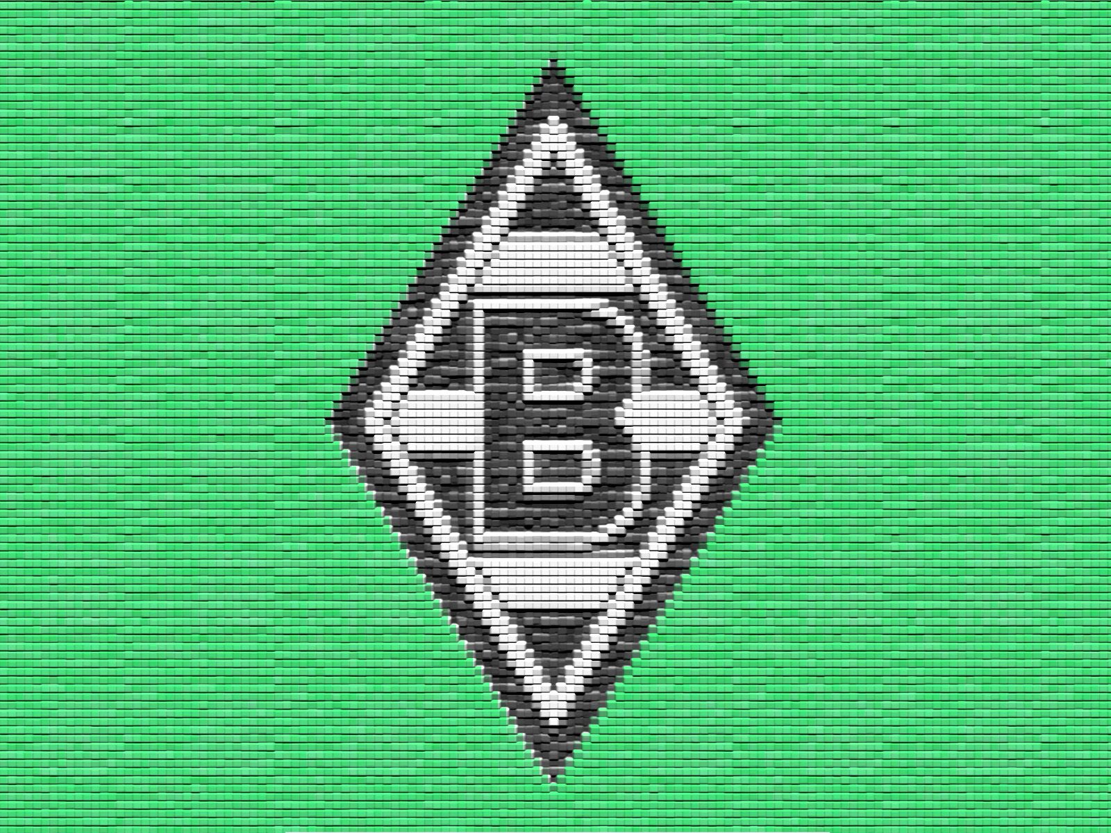 Borussia Mönchengladbach, Wappen, Grüner Hintergrund, Textur, HD Wallpaper