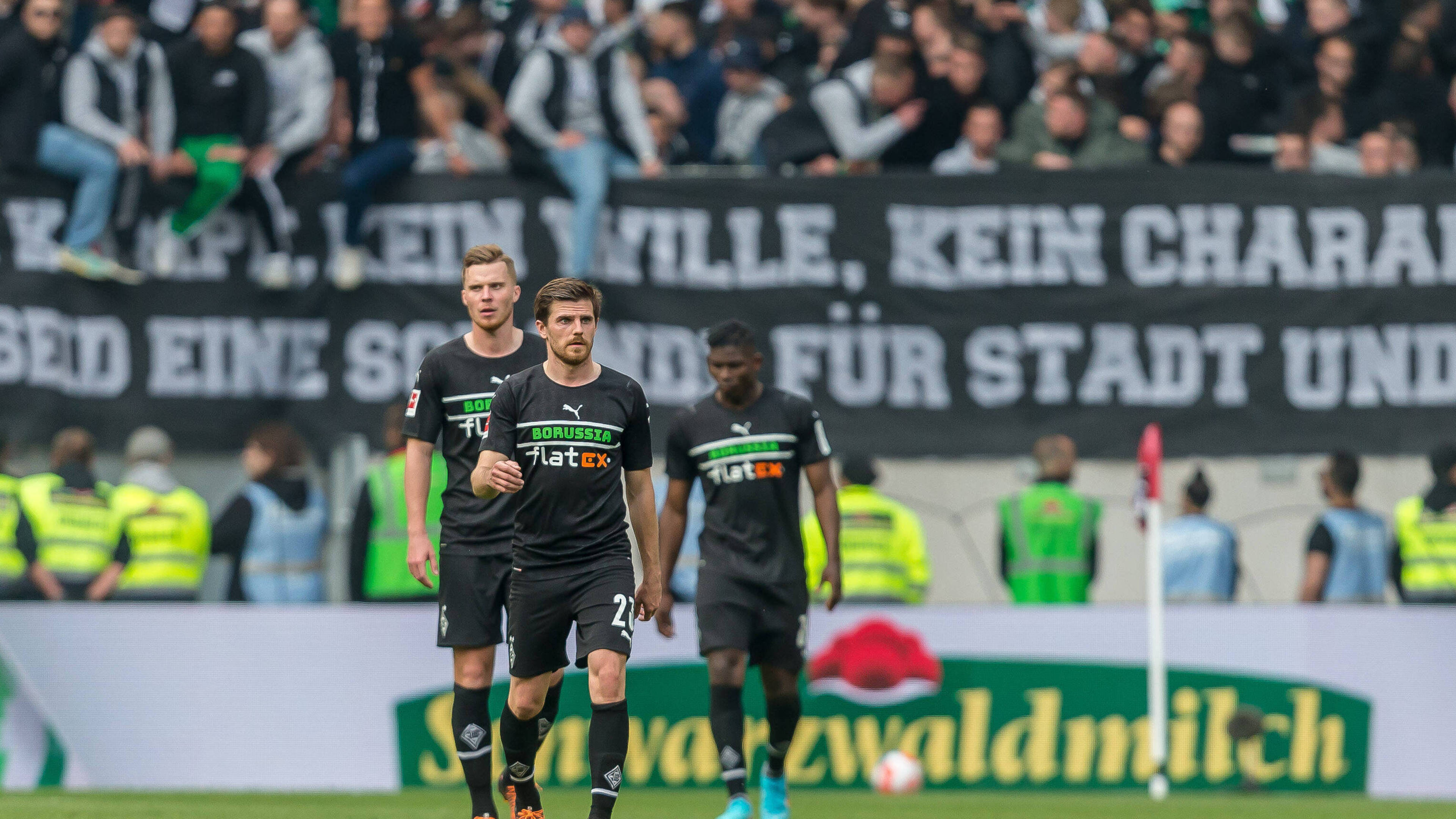 Borussia Mönchengladbach, Spieler, Mannschaft, Spruchband, Stadion, 3840x2160, PC-Hintergrundbild