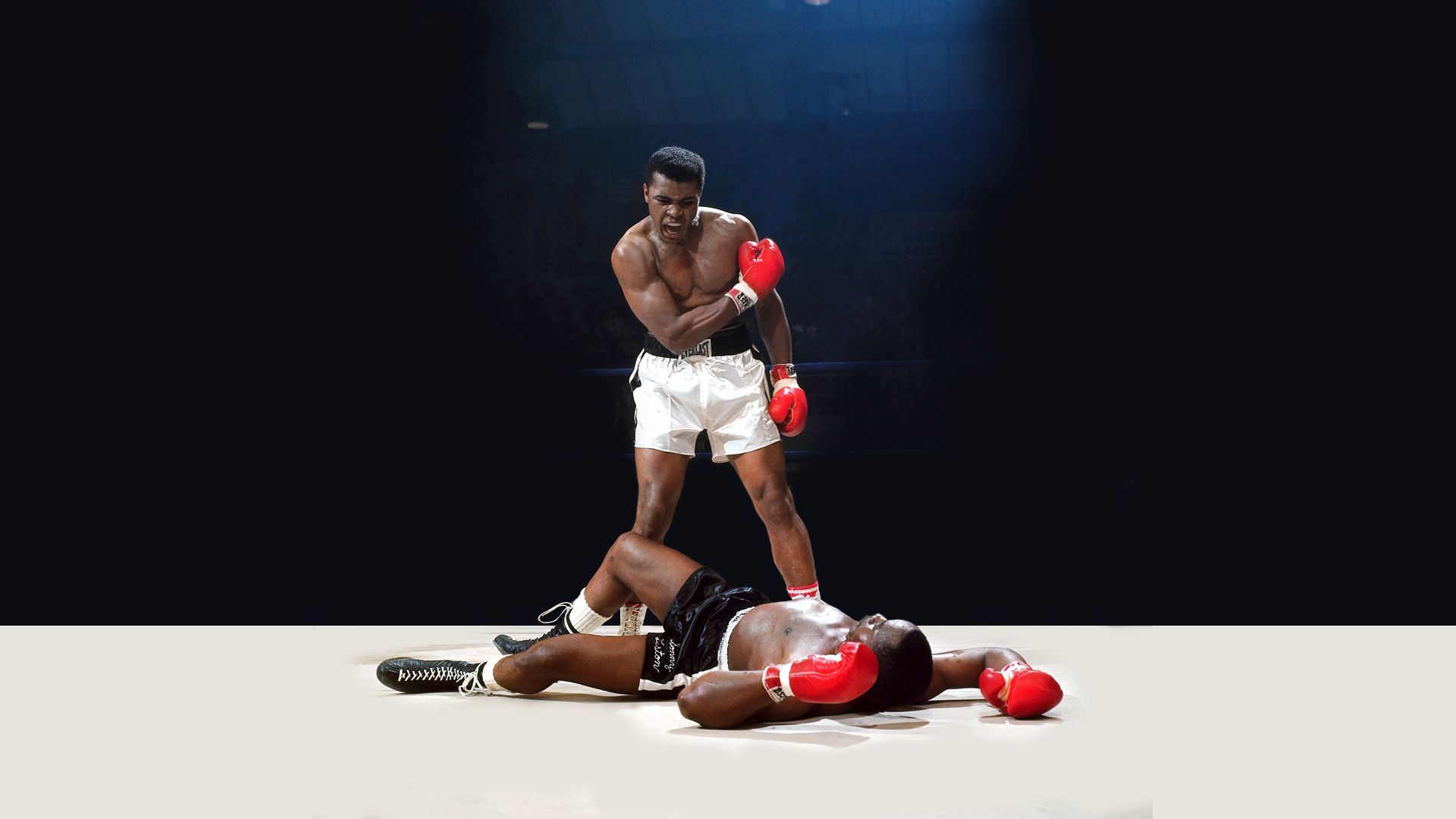 Muhammad Ali, Sonny Liston, Knockout, Boxring, Legende, Full HD, Desktop-Hintergrund für Windows