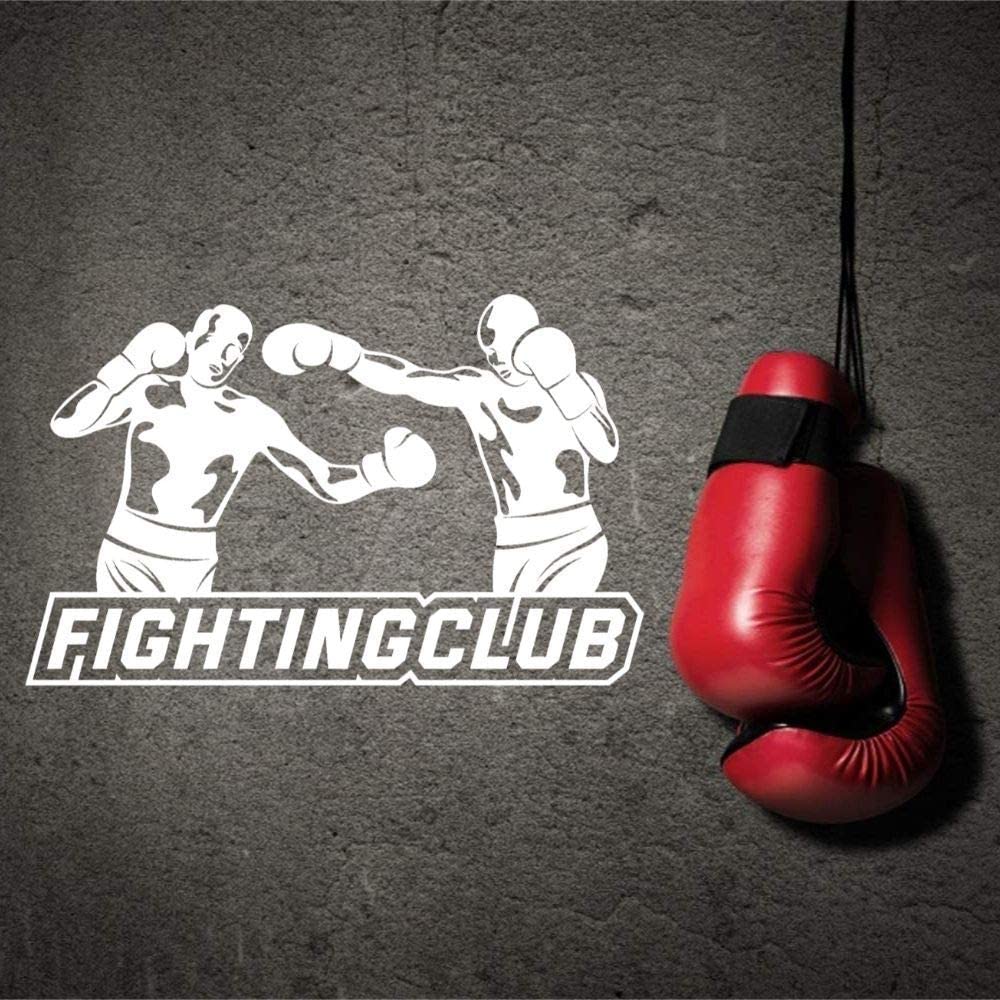 Fighting Club, Boxhandschuh, Logo, Graue Wand, Hintergrundbild für iPad und Tablet