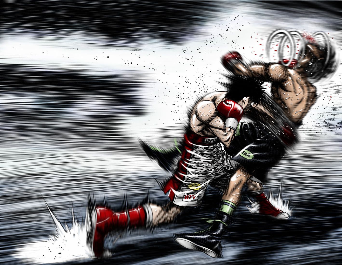 Boxer, Bewegungsunschärfe, Digitale Kunst, Schlag, HD, Desktop-Hintergrund für Windows