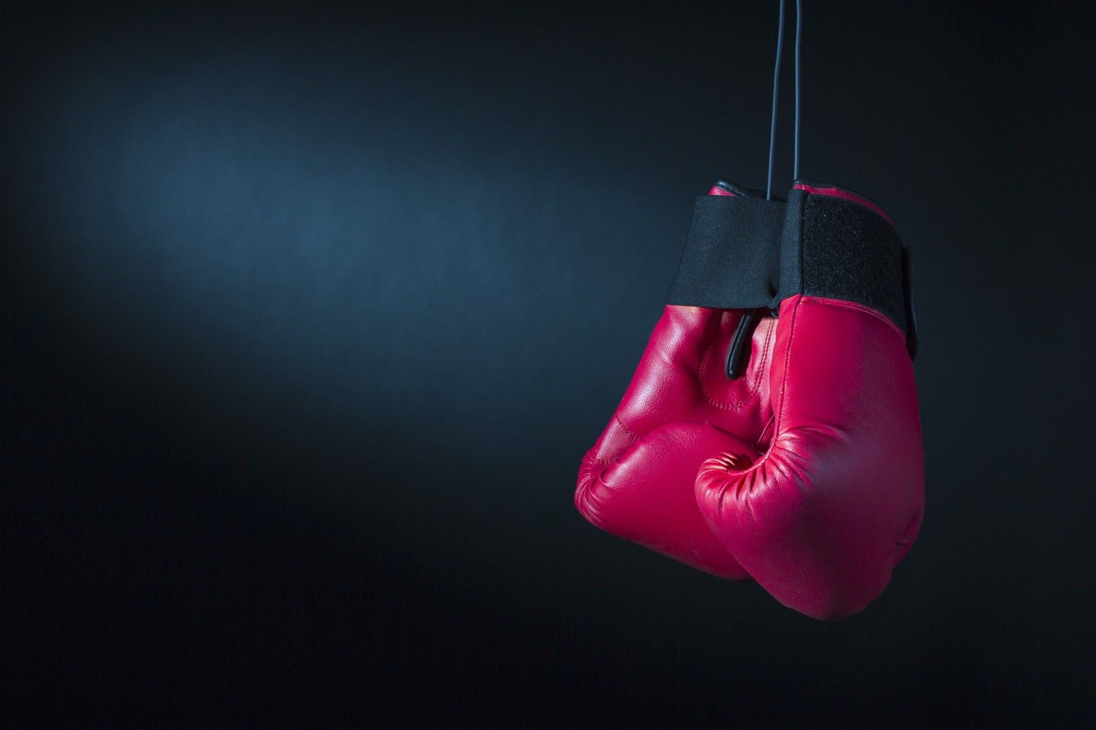 Pinke Boxhandschuhe, Hängend, Dunkelblau, HD, Hintergrundbild für den PC